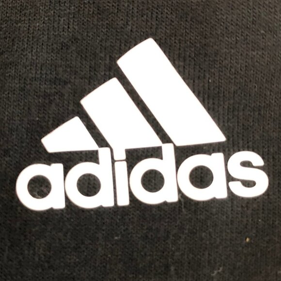 Adidas Activewear Athletic Aeroready SS Crew Neck Top Black White Logo Sz S - Picture 11 of 13
